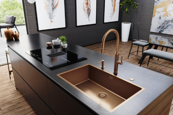 Bateria Franke Mythos Masterpiece pull-out spray Miedziany 115.0711.557